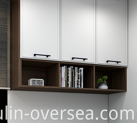 Modern white glass door dining cabinet and wardrobes 